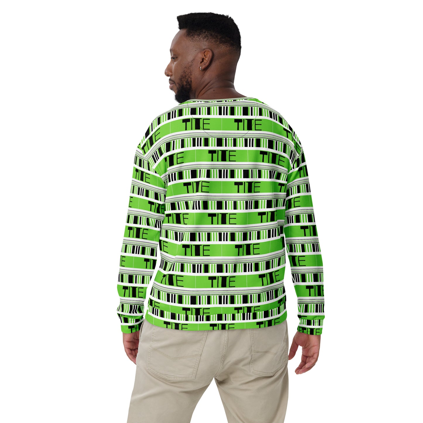Tite Classic Neon, Black & White Unisex Sweatshirt