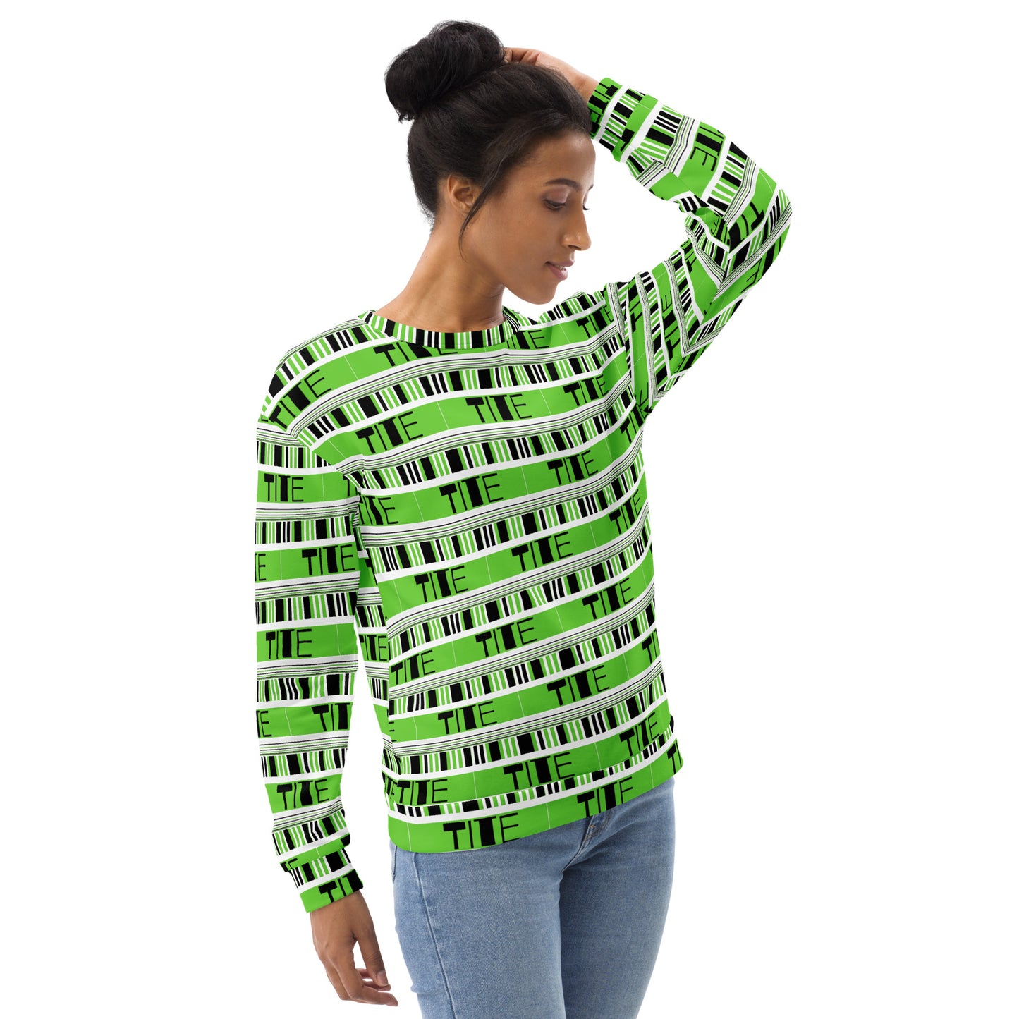 Tite Classic Neon, Black & White Unisex Sweatshirt