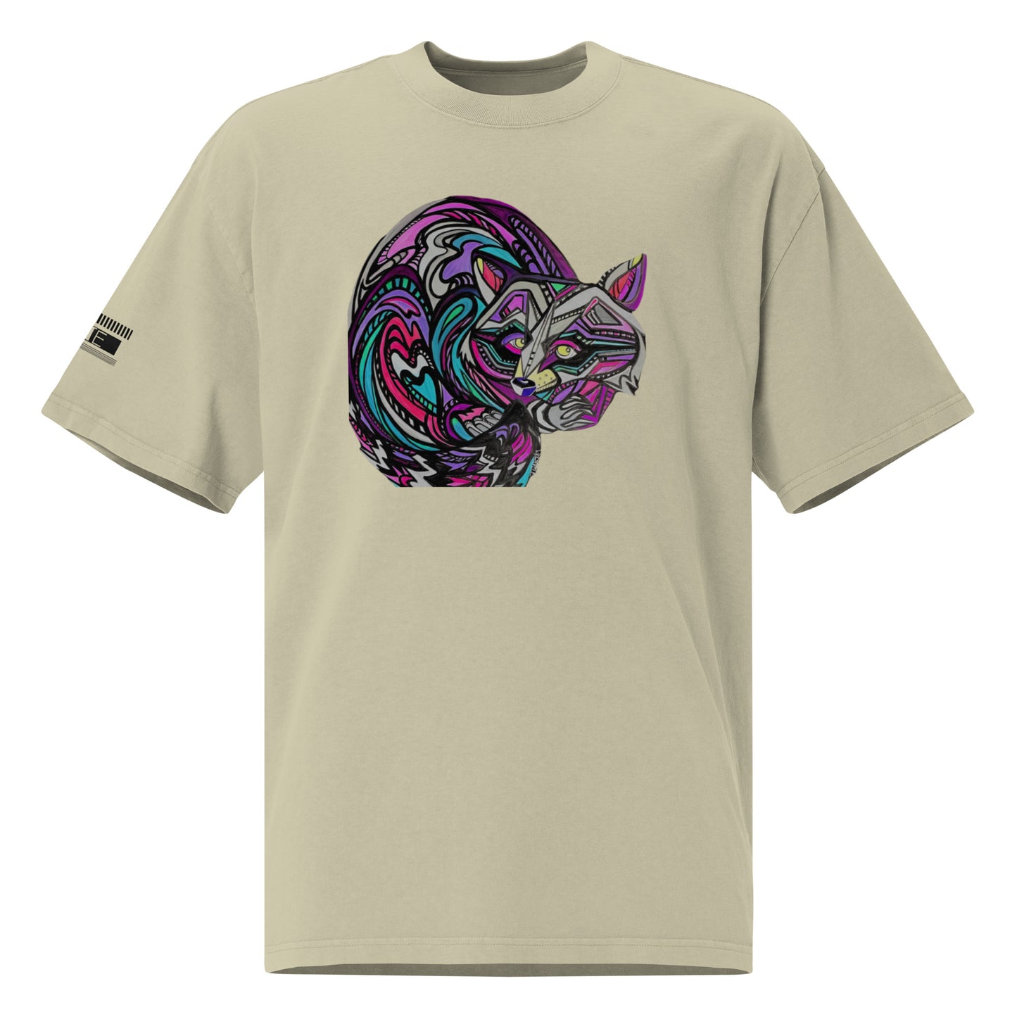 Raccoon Tite Oversized Faded Tee