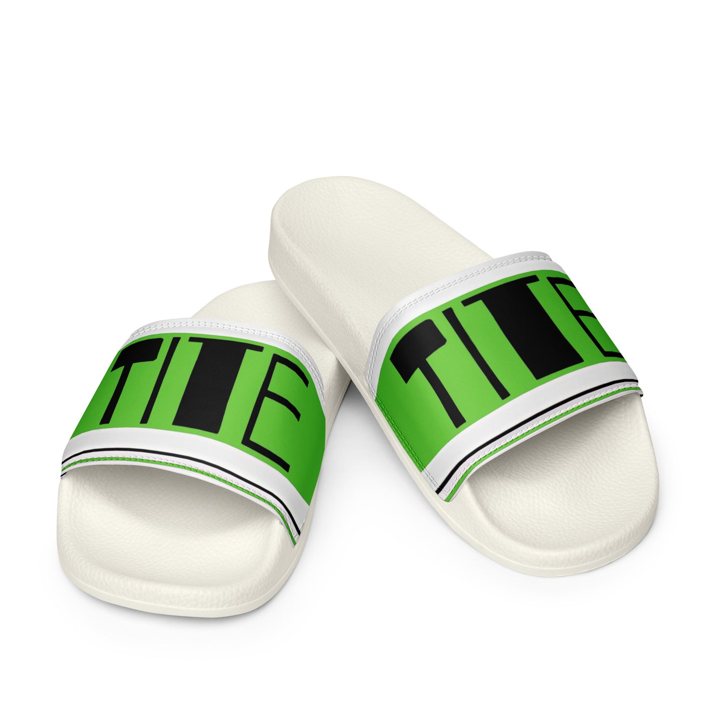 Tite Neon Black and White Slides (W)