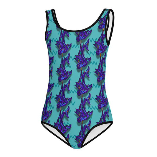 Shark Girls Bathing Suit