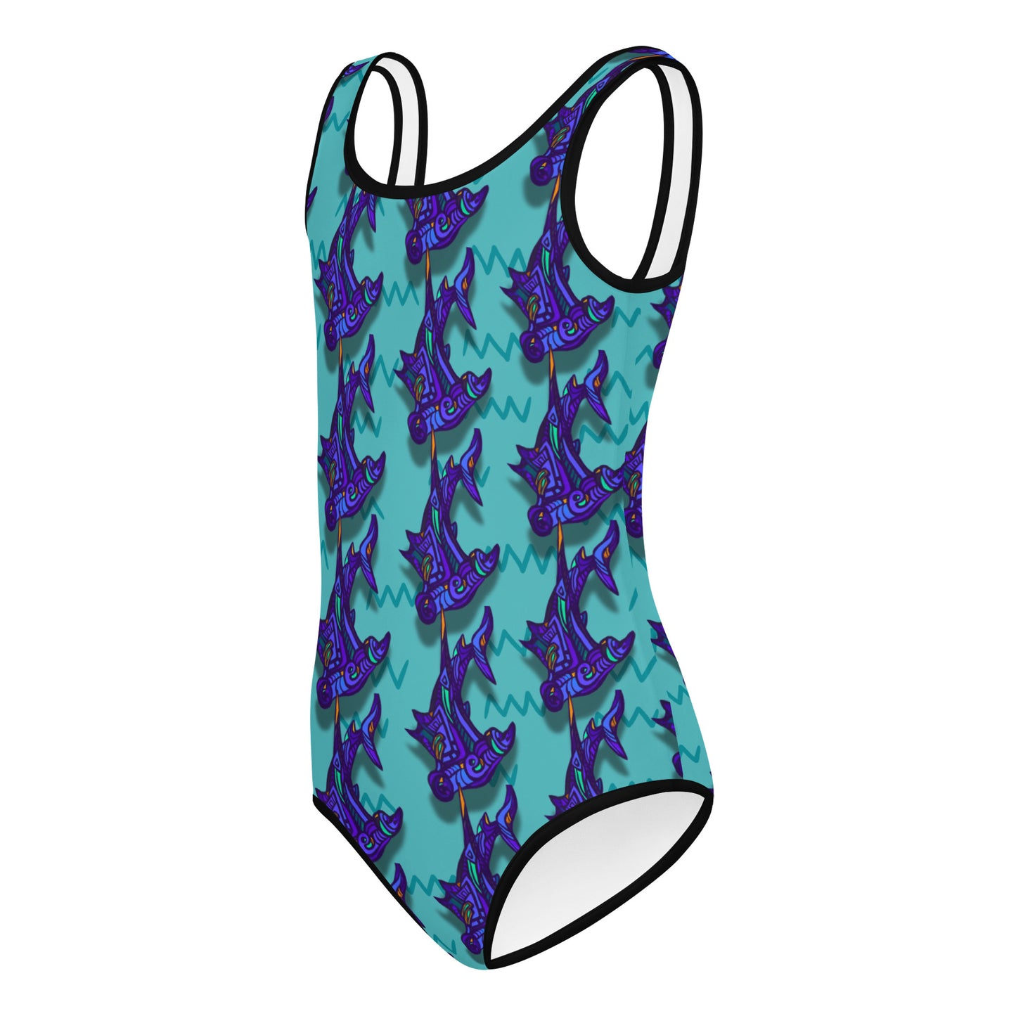 Shark Girls Bathing Suit