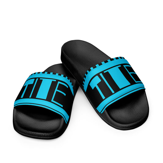 Tite Neon Blue Slides (W)