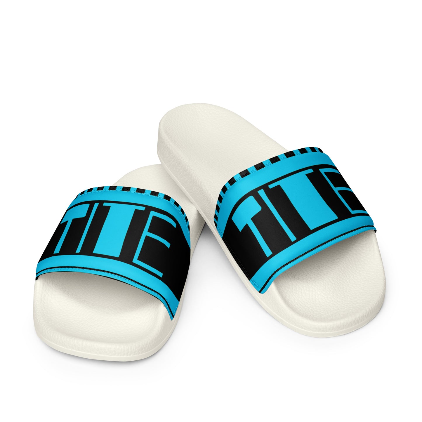 Tite Neon Blue Slides (W)